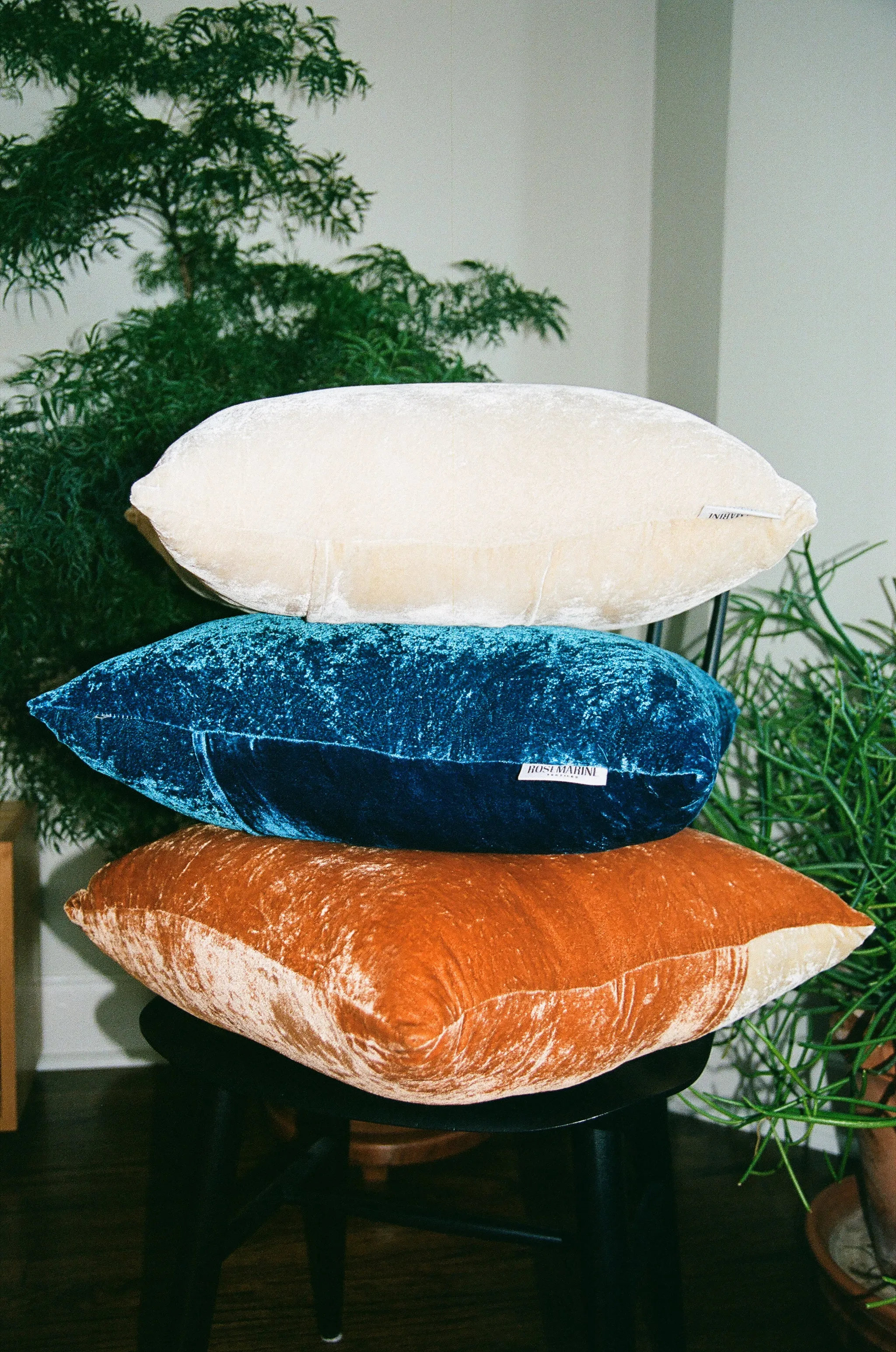 Sand Naturally Dyed Silk Velvet Pillow