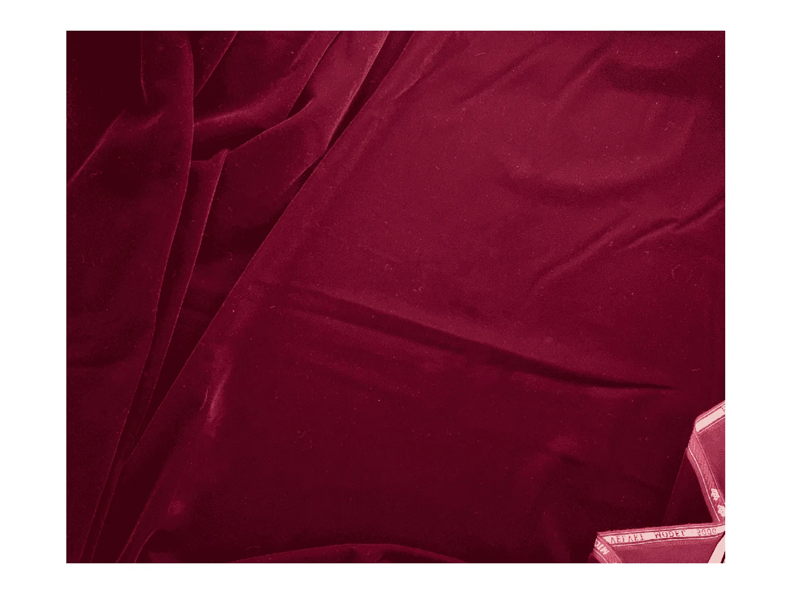 WINE - Micro Velvet  Fabric -  Fine and Lightweight - 112 cms - 180 gsm - For Crafts, Costume, Toys and Theatre