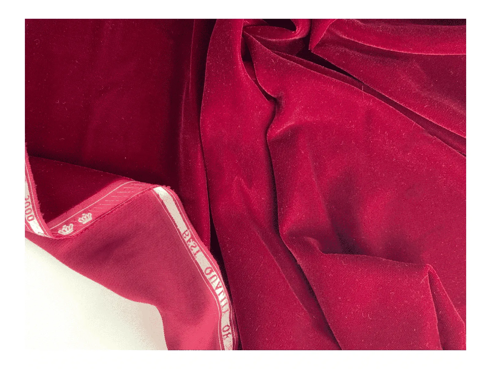 WINE - Micro Velvet  Fabric -  Fine and Lightweight - 112 cms - 180 gsm - For Crafts, Costume, Toys and Theatre